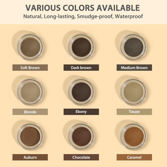 Eyebrow Stamp Pencil Kit for Eyebrows Makeup, with Waterproof Eyebrow Pencil - Picture 2 of 7